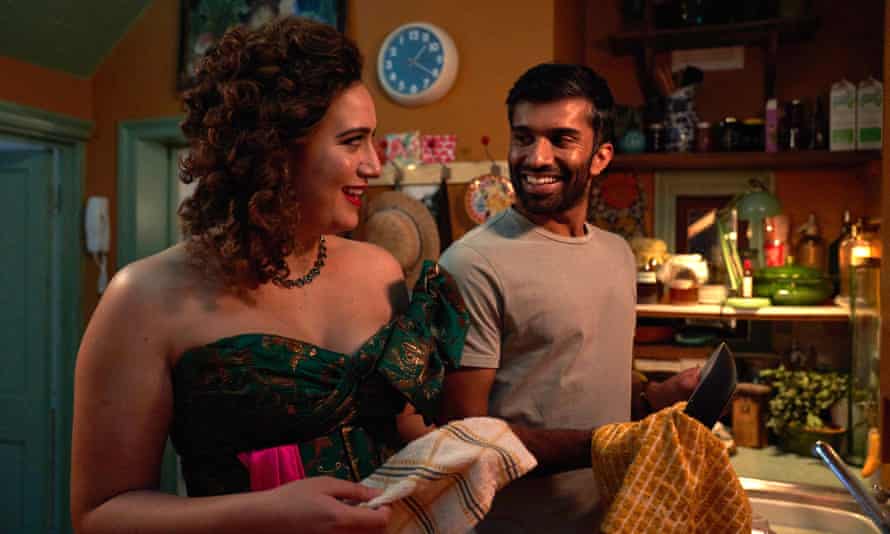 Matafeo with Nikesh Patel as Tom in Starstruck.