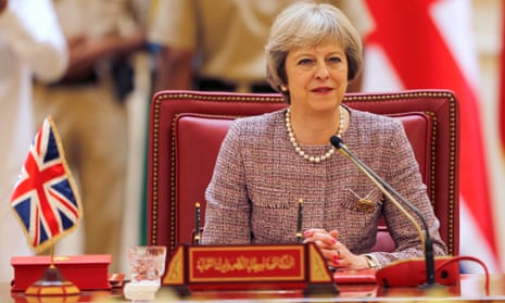 Theresa May attends the first Gulf Cooporative Council in Bahrain