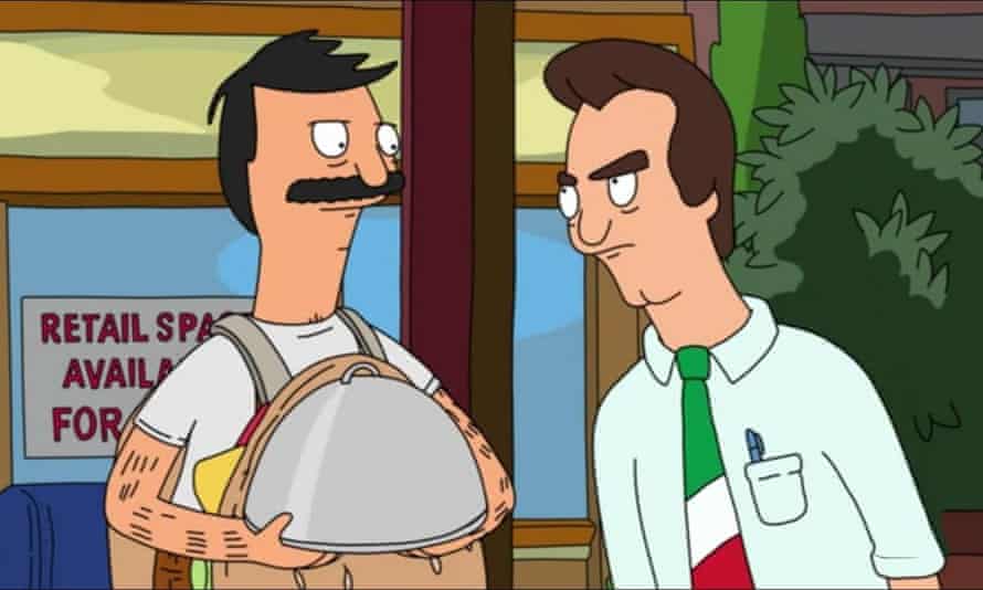 Bob and Jimmy Pesto Sr in a still from Bob’s Burgers.