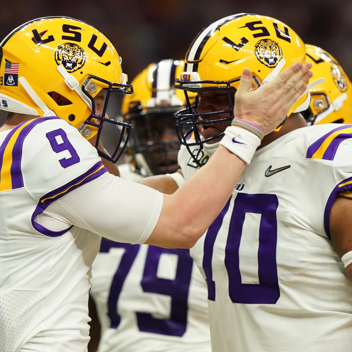 LSU's Burrow bounces back from huge hit, leads Tigers to Fiesta Bowl win