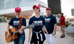 Trump supporters in Tulsa, Oklahoma.