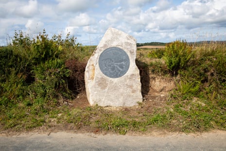 A six-foot hunk of stone marking the humble source of the mighty Tamar river. In fact, there are numerous little springs nearby which all contribute.