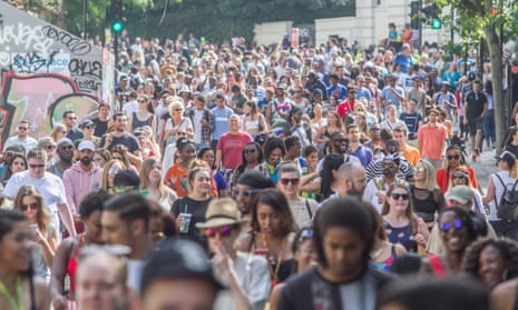 Crowds at Notting Hill carnival