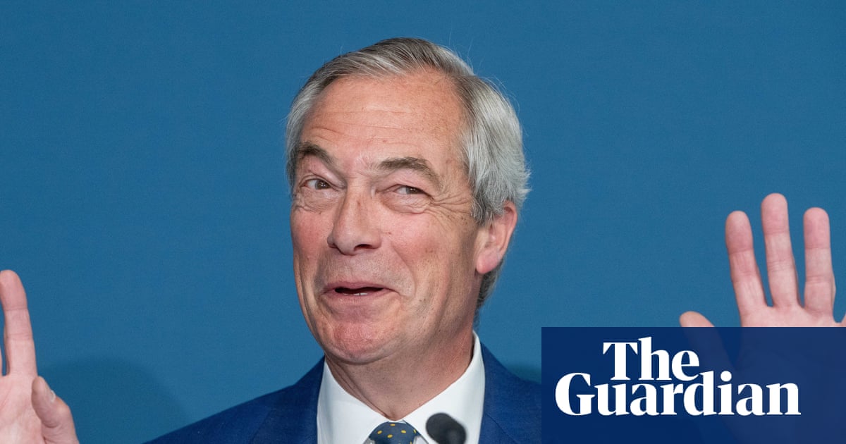 Exclusive: Nigel Farage was given undisclosed £5m by crypto billionaire in 2024 | Nigel Farage | The Guardian