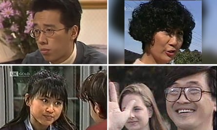 Members of the Lim family, the first non-white characters on Neighbours.