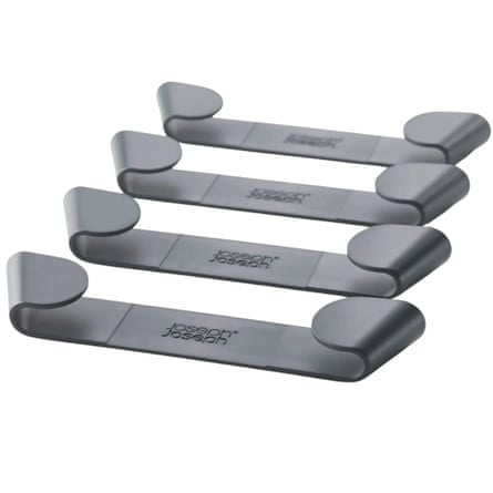 Joseph Joseph CupboardStore set of 4 grey pan lid holders