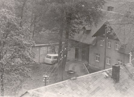 A Stasi reconstruction of the only known escape over the Mödlareuth wall on 25 May 1973