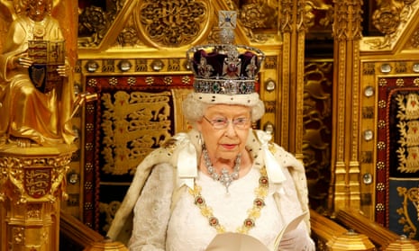 Queen Elizabeth reads the Queen’s Speech, setting out the government’s legislative agenda.