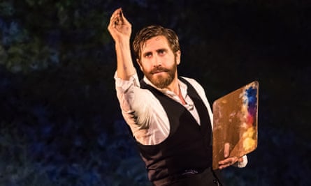 Jake Gyllenhaal in Sunday in the Park with George, on Broadway.