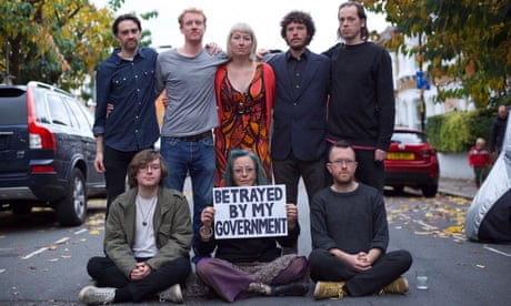 Jailed Insulate Britain activists including Ben Taylor (top row, fourth from left) and Oliver Roc (bottom right)