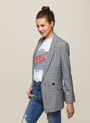 Double-button checked blazer, £45, Miss Selfridge.