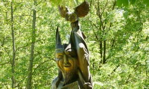 Sculpture on the Wood Vibrations Trail, Margam Country Park, Neath Port Talbot