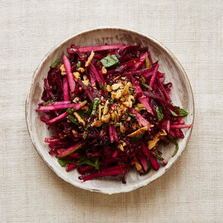Sam & Sam Clark’s beetroot, apple and mint meze.
