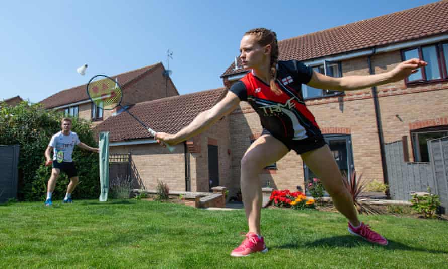 Ellis and Smith needed to train in their back garden during lockdown.