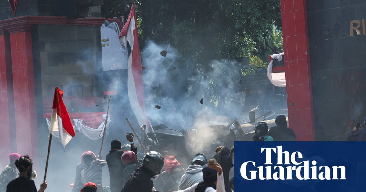 Protests erupt in Indonesia over death of man hit by police vehicle