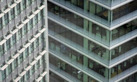 An empty office block