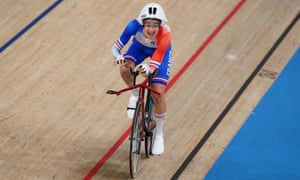 Tokyo Paralympics day two: GB golds in pool and track cycling – live! 7 France’s Alexandre Leaute celebrates winning gold in the Men’s C2 3000 metre Individual Pursuit.