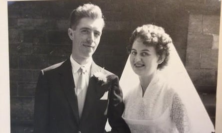 Peter and Valerie Williamson on their wedding day on 5 September 1959.