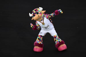The Commonwealth Games mascot, Perry the Bull
