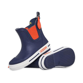 Penny Scallan Anchors Away red, blue and white rubber boots for kids