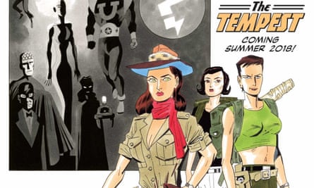Promotion for the final instalment of Alan Moore and Kevin O’Neill’s The League of Extraordinary Gentlemen: The Tempest