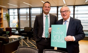 Jean-Claude Juncker and Leo Varadkar
