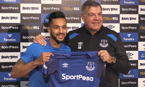 Theo Walcott with Sam Allardyce: ‘I want this club to push on and reach the levels it can, and you get the sense it is a club that financially can attract big players’.