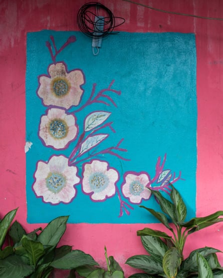 Detail of the facade of a house in Quinamayó.