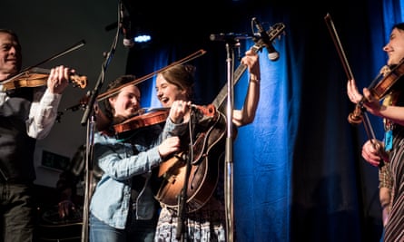 A jam session at Sore Fingers.