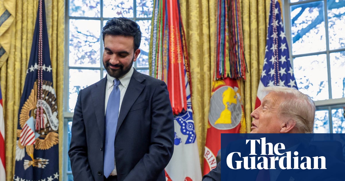 ‘I’ll stick up for you’: key moments from the cordial Trump-Mamdani meeting