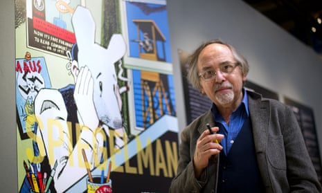 Art Spiegelman’s graphic novel, Maus: A Survivor’s Tale, uses hand-drawn illustrations of mice and cats to depict how the author’s parents survived Auschwitz during the Holocaust.