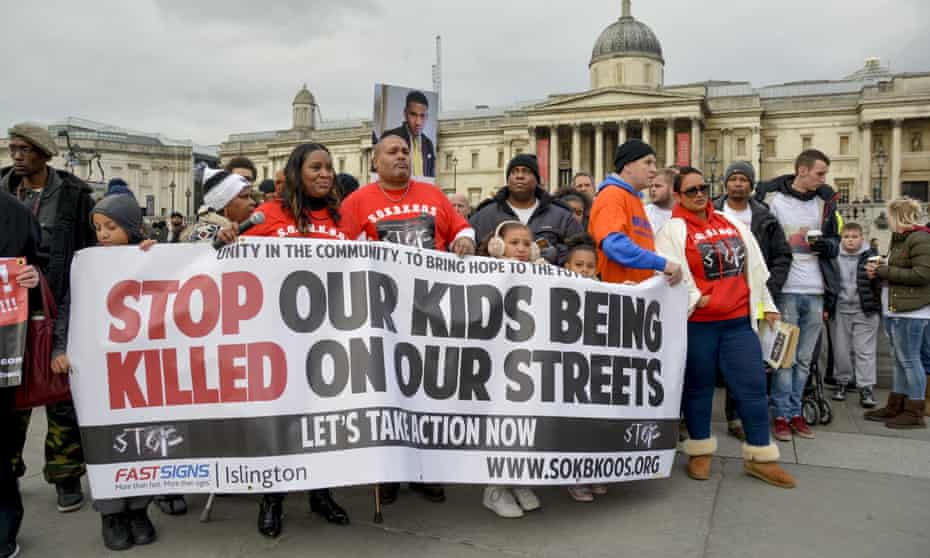 Activists from Stop Our Kids Being Killed On Our Streets