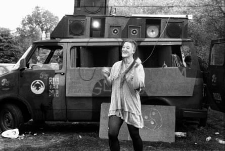 Free party on Wanstead Common, May 1994.