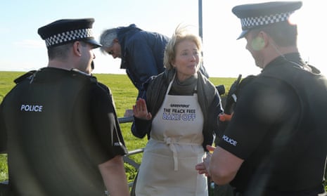 ‘I’ve been aware of this issue for a while with my work with Greenpeace’ ... Emma Thompson during a peaceful protest this week.