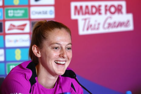 Keira Walsh during a press conference
