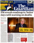 Guardian front page, Tuesday 23 February 2021