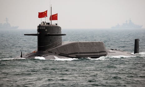 A Chinese navy submarine