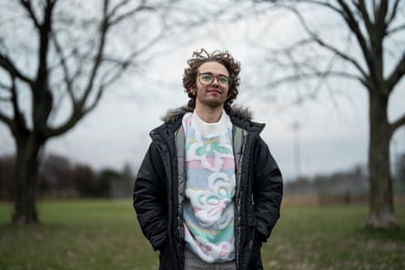 Travis Covitz at Cobbs Hill Park, where Rochester’s Pride festival is held each year.