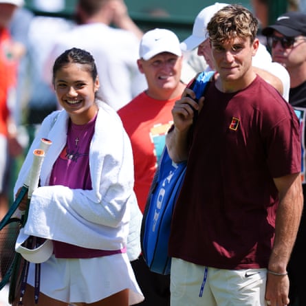 Emma Raducanu and Jack Draper at Wimbledon