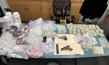 Fentanyl, cash and unregistered ‘ghost guns’ seized by the SFPD.