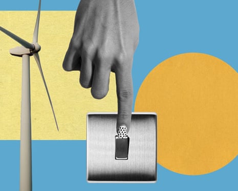 Composite of wind turbine and hand turnin