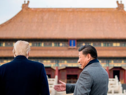 Donald Trump and Xi Jinping tour the Forbidden City in 2017.