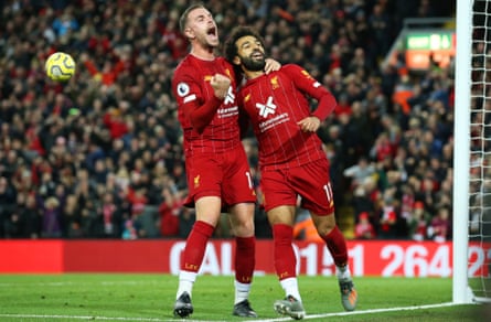 Mohamed Salah Holds His Nerve As Liverpool Put Spurs To The Sword Premier League The Guardian