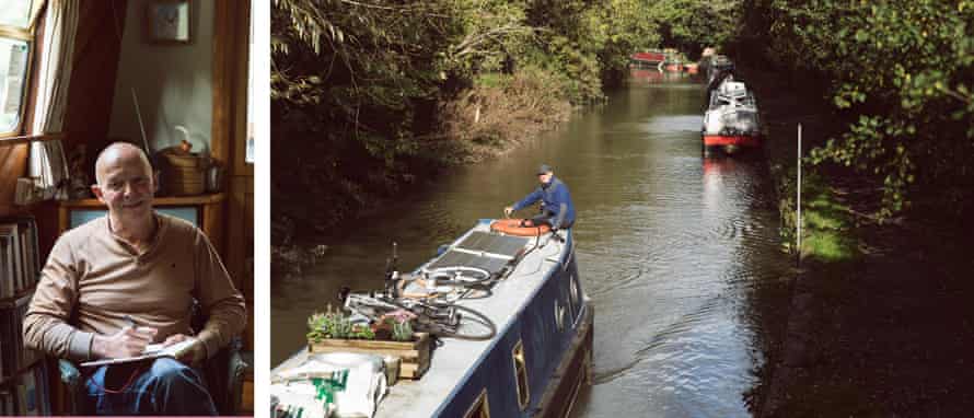 Paul Miles and his narrowboat