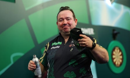 Brendan Dolan showed his joy after defeating Gary Anderson.