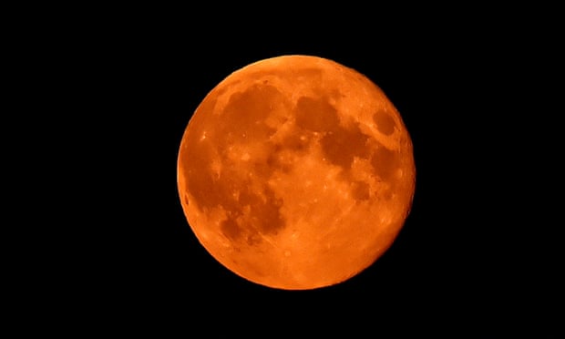 A supermoon is seen last year over north-east England.