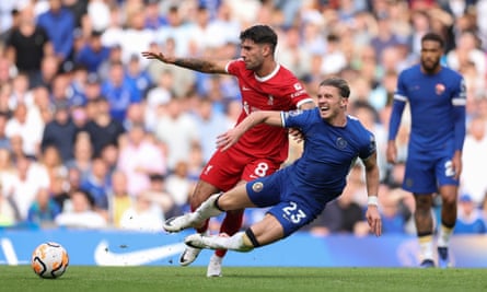 Dominik Szoboszlai: ‘I want to win everything – at the end I want to be first’ | Liverpool 5 Liverpool’s Dominik Szoboszlai challenges Chelsea’s Conor Gallagher