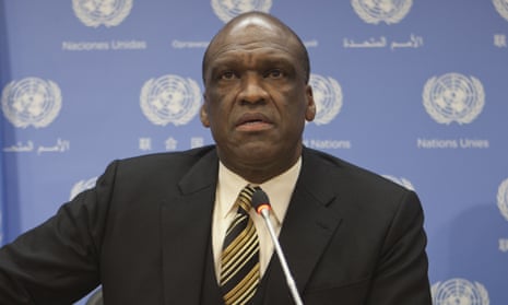 John Ashe, ex-president of the UN general assembly, died while lifting weights at home, US authorities said.