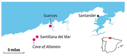 Map of northern Spain Cantabria