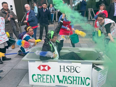 Protests outside HSBC's AGM, 5 May 2023
